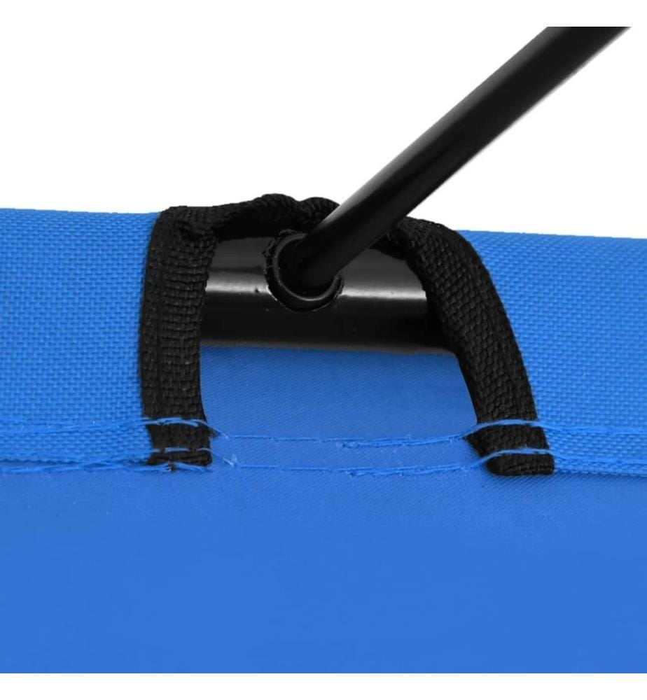 Campingbetten 2 Stk. 180x60x19 cm Oxford-Gewebe und Stahl Blau