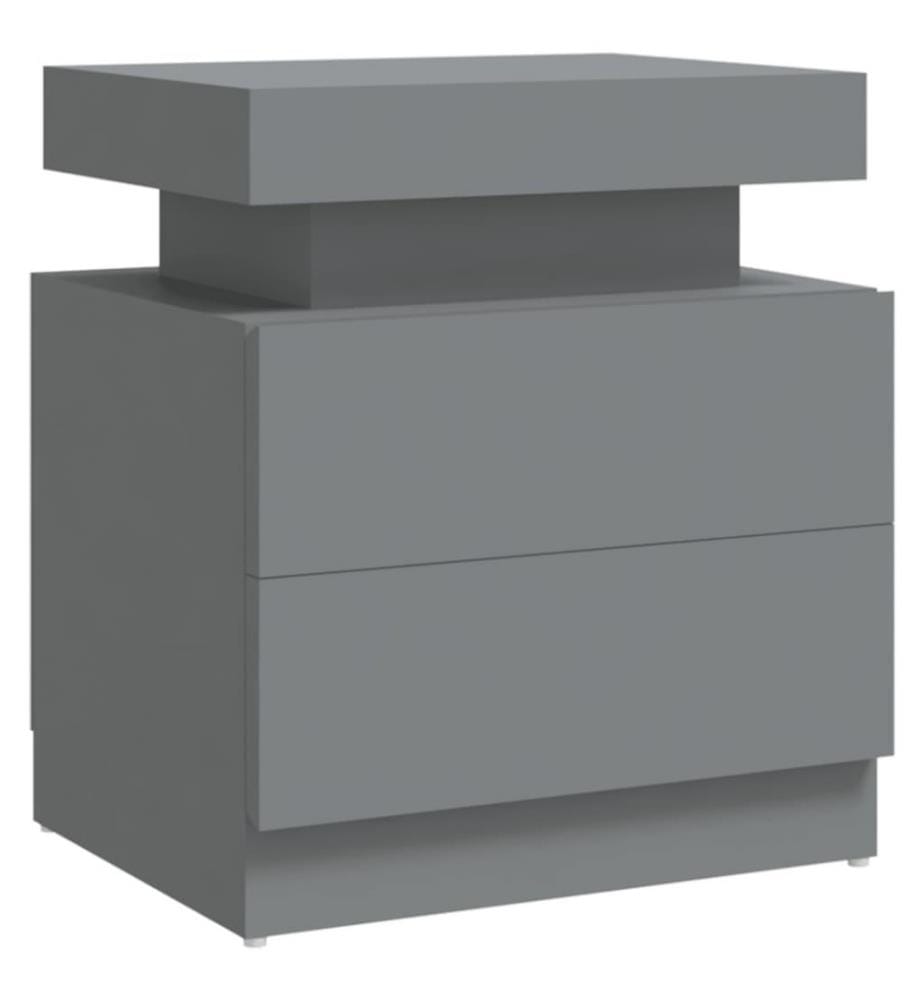 Nachttisch Grau 45x35x52 cm Holzwerkstoff