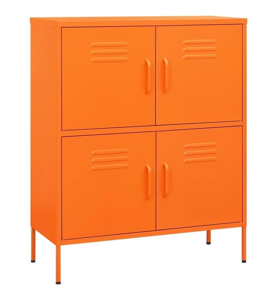 Armoire de rangement Orange 80x35x101,5 cm Acier