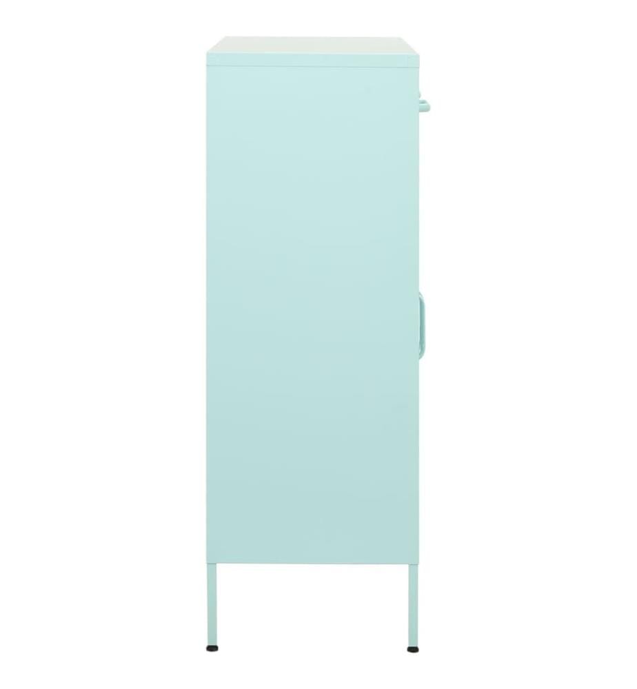 Armoire de rangement Vert menthe 80x35x101,5 cm Acier
