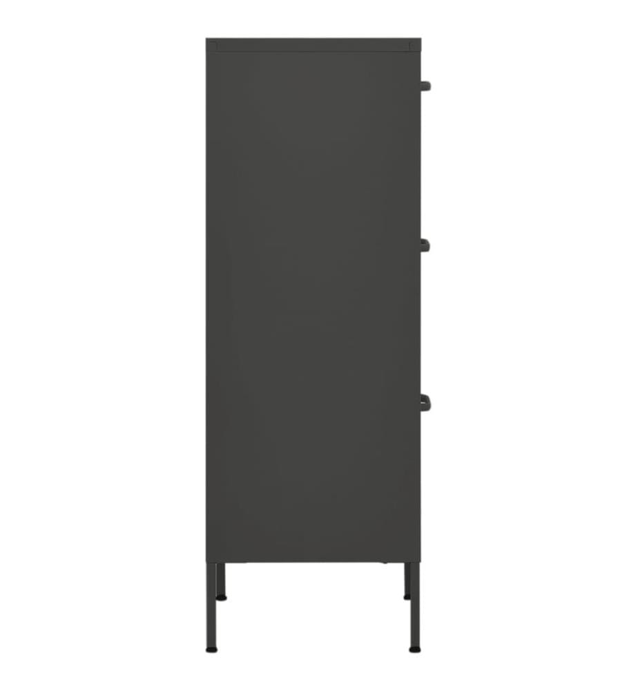 Armoire de rangement Anthracite 42,5x35x101,5 cm Acier