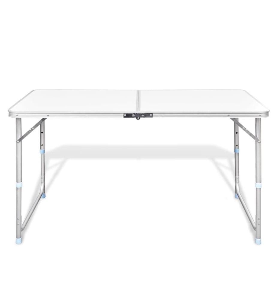Table pliable de camping Hauteur réglable Aluminium 120x60 cm