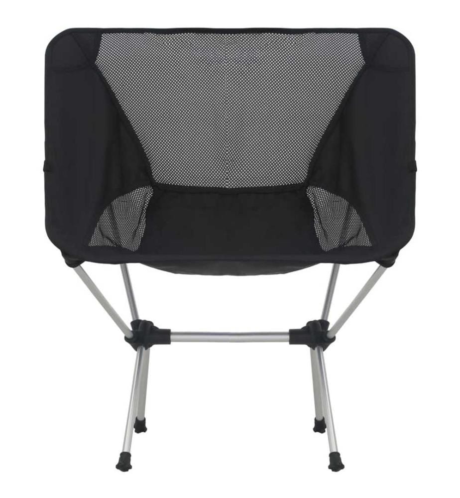 Chaises de camping pliables et sac 2 pcs 54x50x65 cm Aluminium