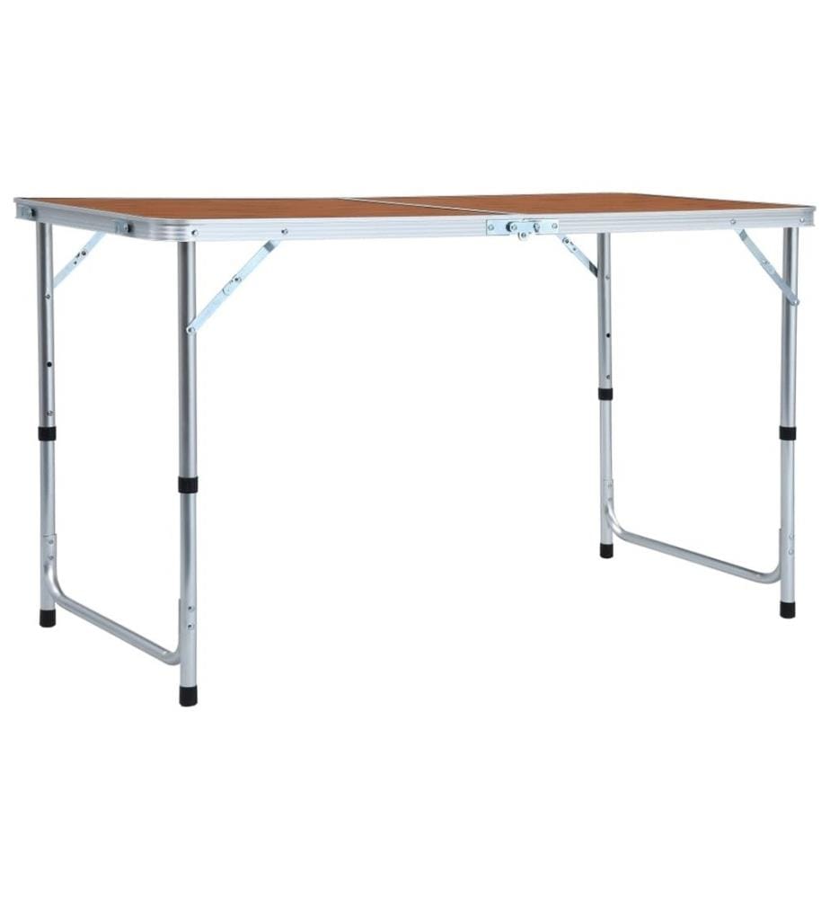 Klappbarer Campingtisch Aluminium 120 x 60 cm