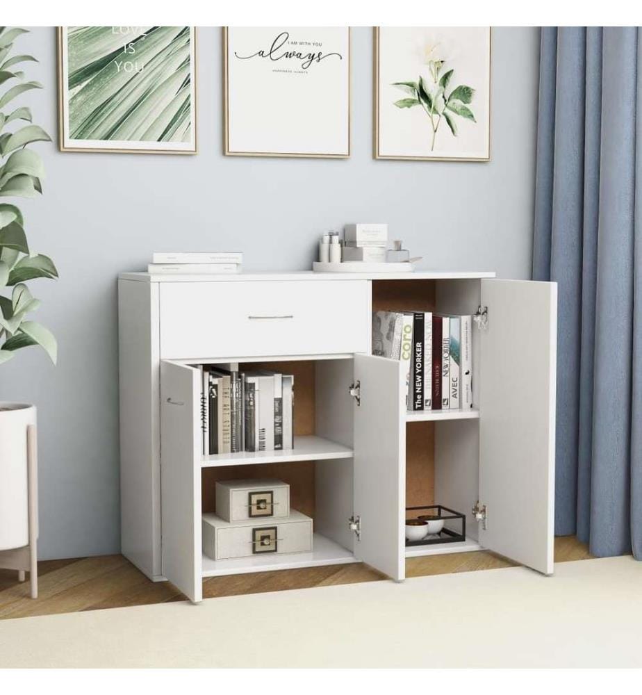 Sideboard Weiss 88x30x70 cm Holzwerkstoff