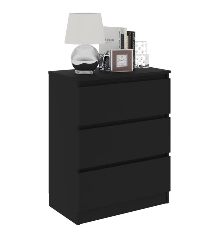Sideboard Schwarz 60x35x76 cm Holzwerkstoff
