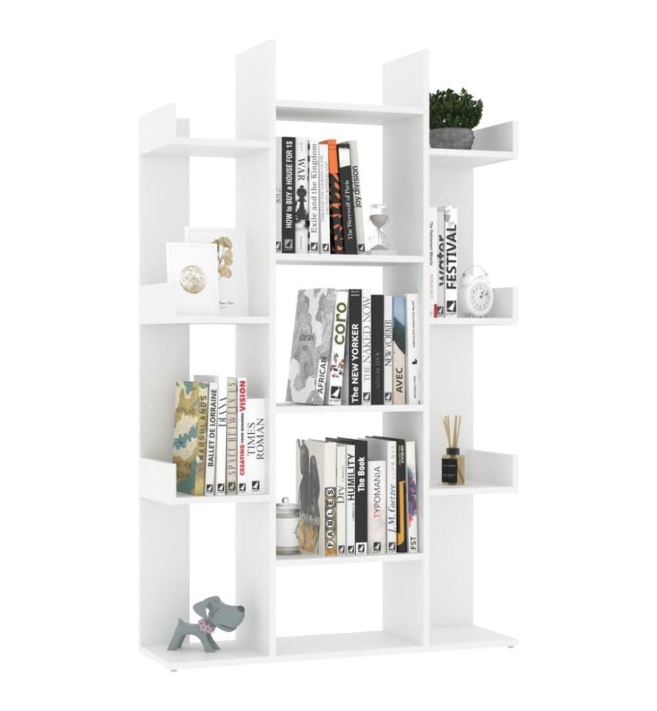 Bücherregal Weiss 86x25,5x140 cm Holzwerkstoff