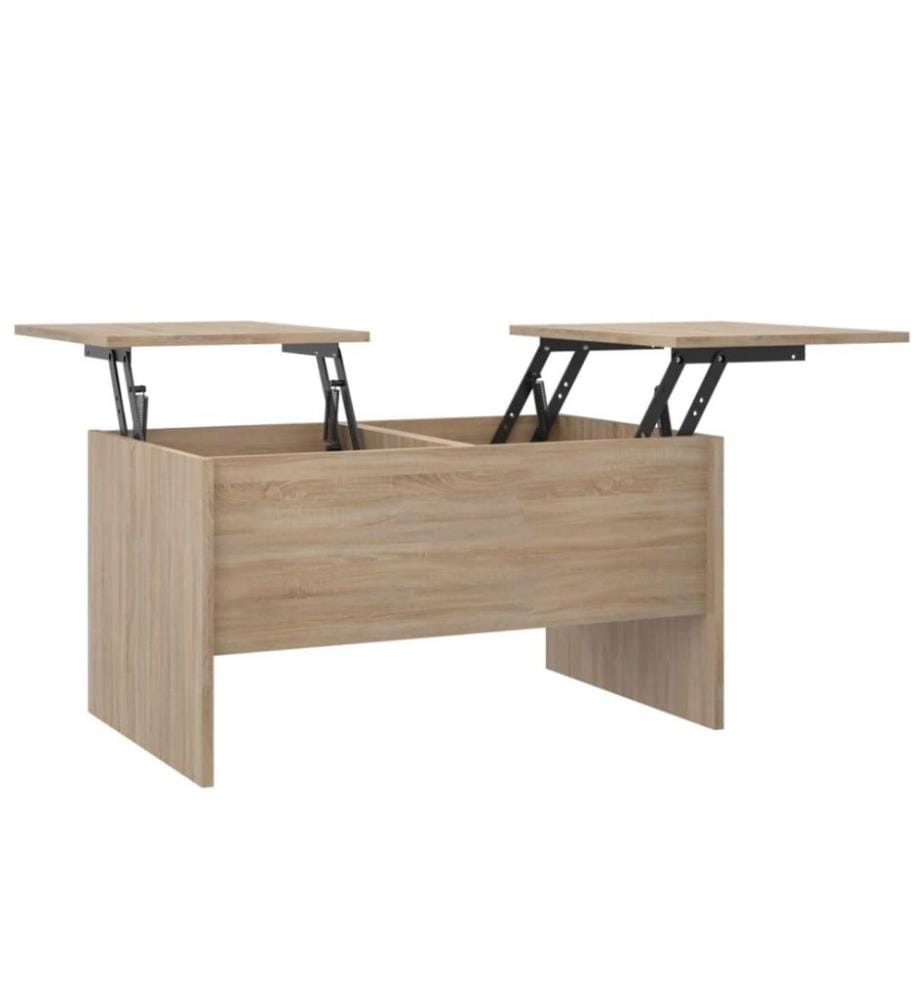 Couchtisch Sonoma-Eiche 80x50x42,5 cm Holzwerkstoff
