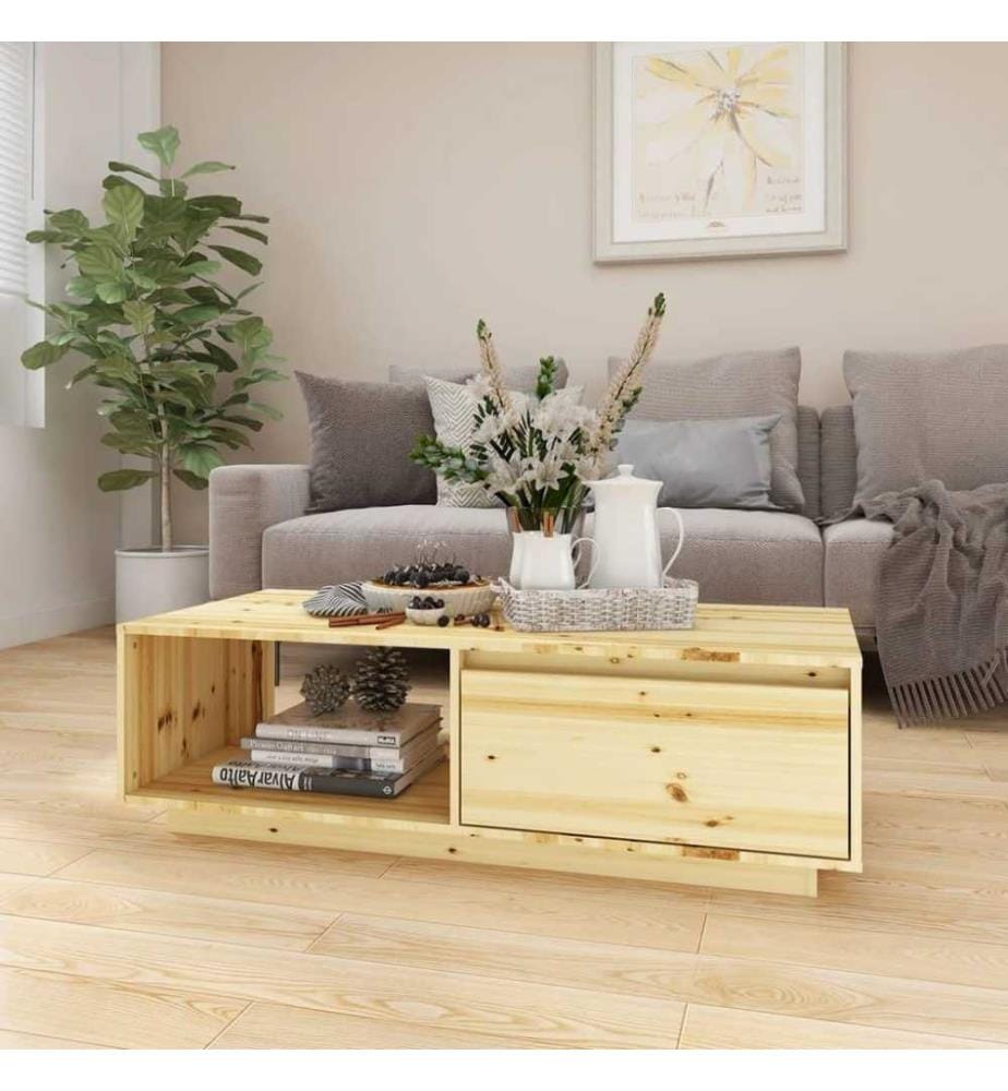 Couchtisch 110x50x33,5 cm Massivholz Tanne