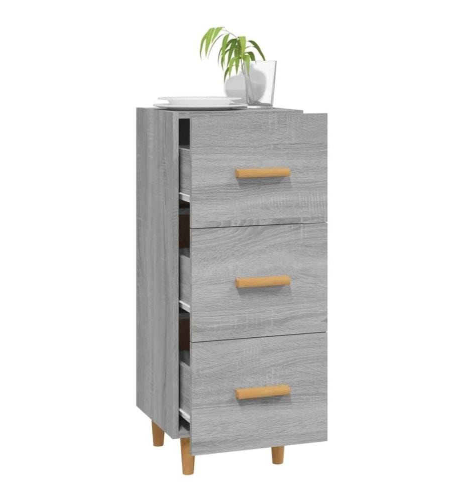 Sideboard Grau Sonoma 34,5x34x90 cm Holzwerkstoff