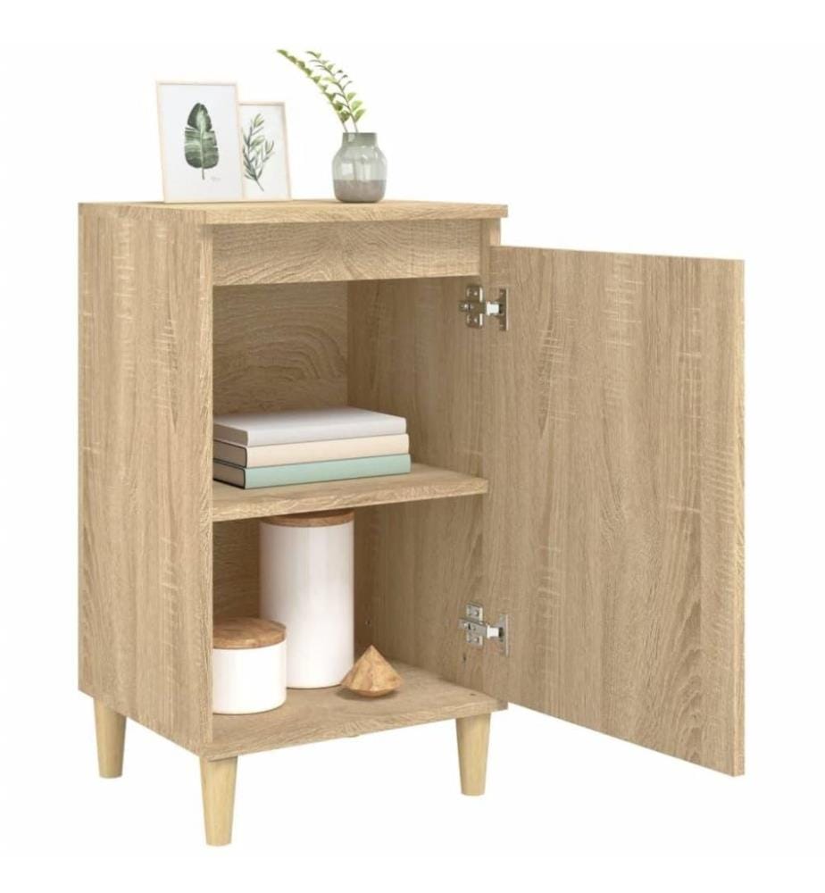 Nachttische 2 Stk. Sonoma-Eiche 40x35x70 cm Holzwerkstoff