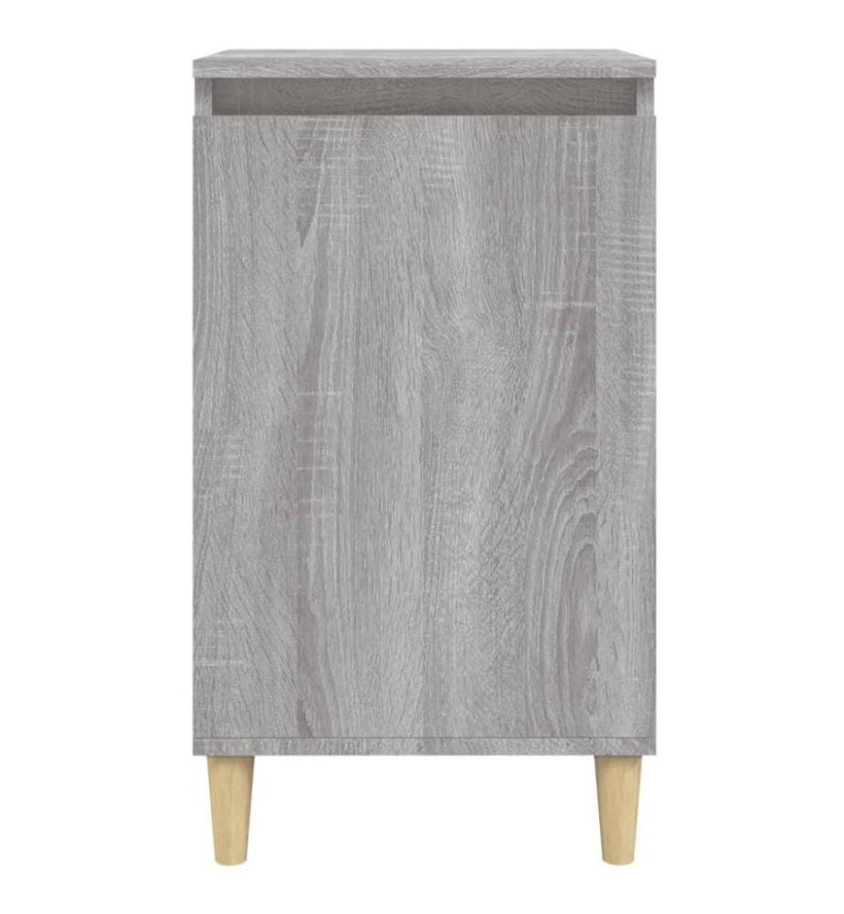 Tables de chevet 2 pcs sonoma gris 40x35x70cm bois d'ingénierie