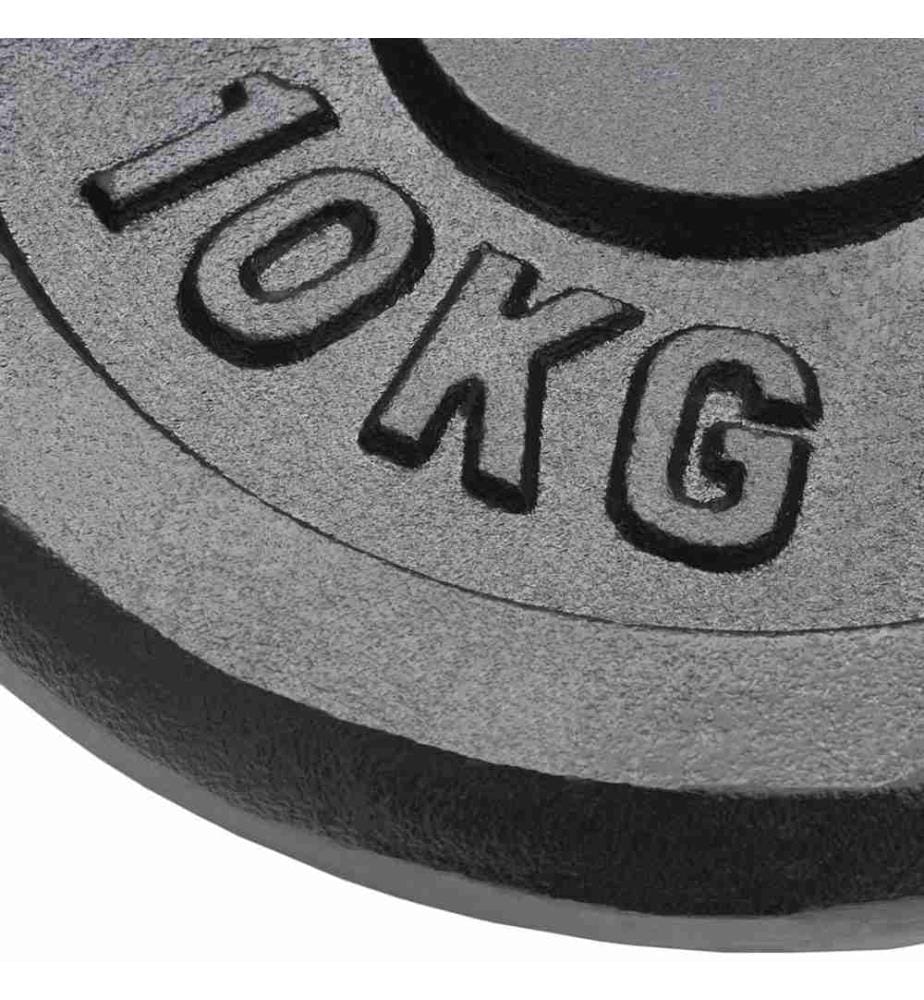 Plaque de poids 2 pcs 2x10 kg Fonte