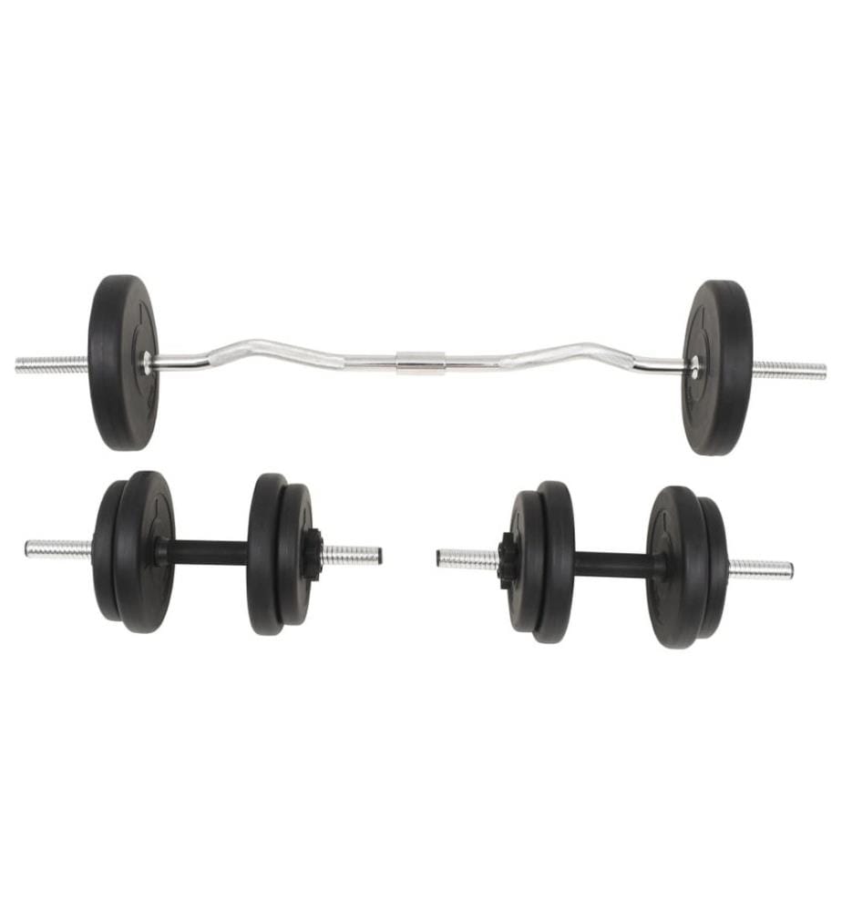 Langhantel- und Kurzhantelset 30 kg