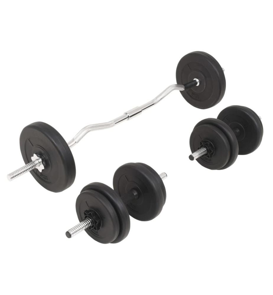 Langhantel- und Kurzhantelset 30 kg