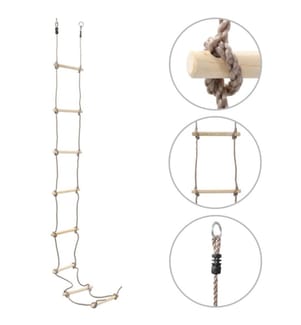 Kinder-Strickleiter 290 cm Holz