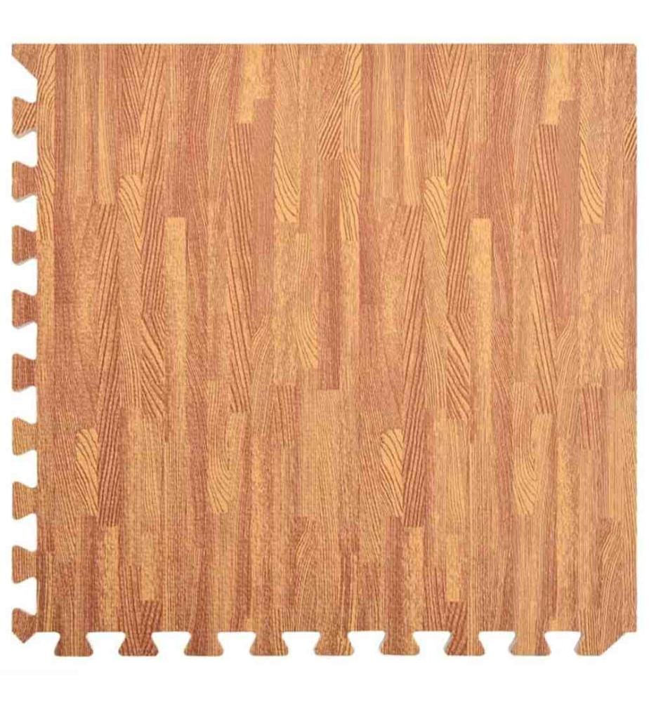 Tapis de sol 24 pcs Grain de bois 8,64? Mousse EVA