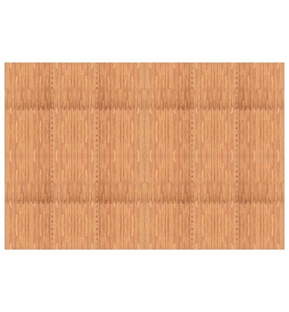 Tapis de sol 24 pcs Grain de bois 8,64? Mousse EVA