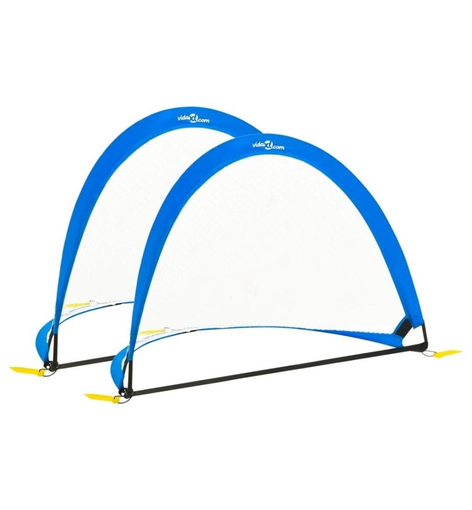 Fussballtore Kinder 2 Stk. mit Aufbewahrungstasche 119x82x84,5cm