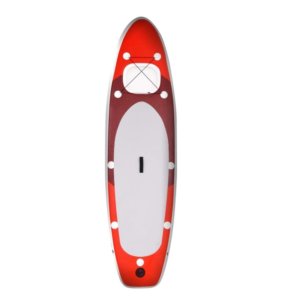 SUP-Board-Set Aufblasbar Rot 360x81x10 cm