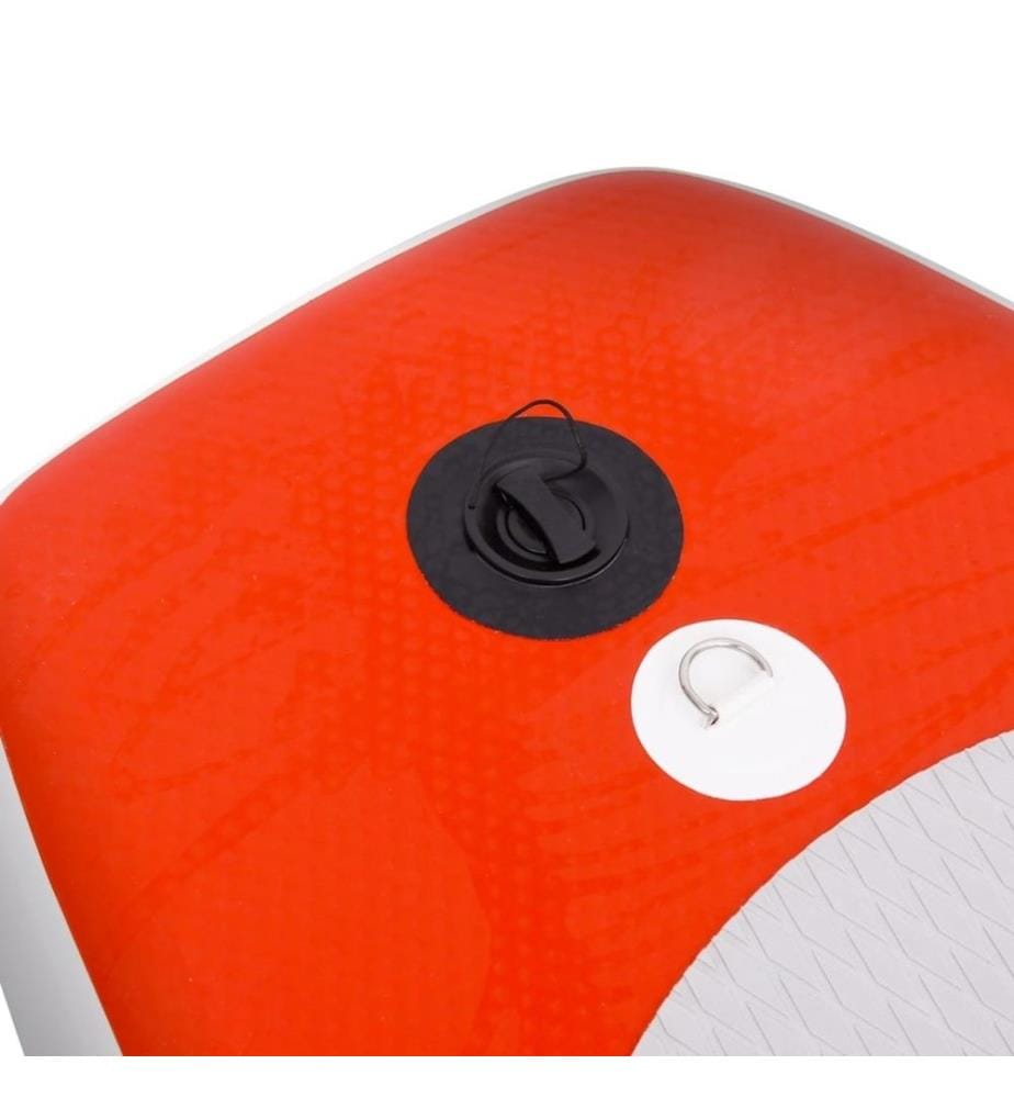 SUP-Board-Set Aufblasbar Rot 360x81x10 cm