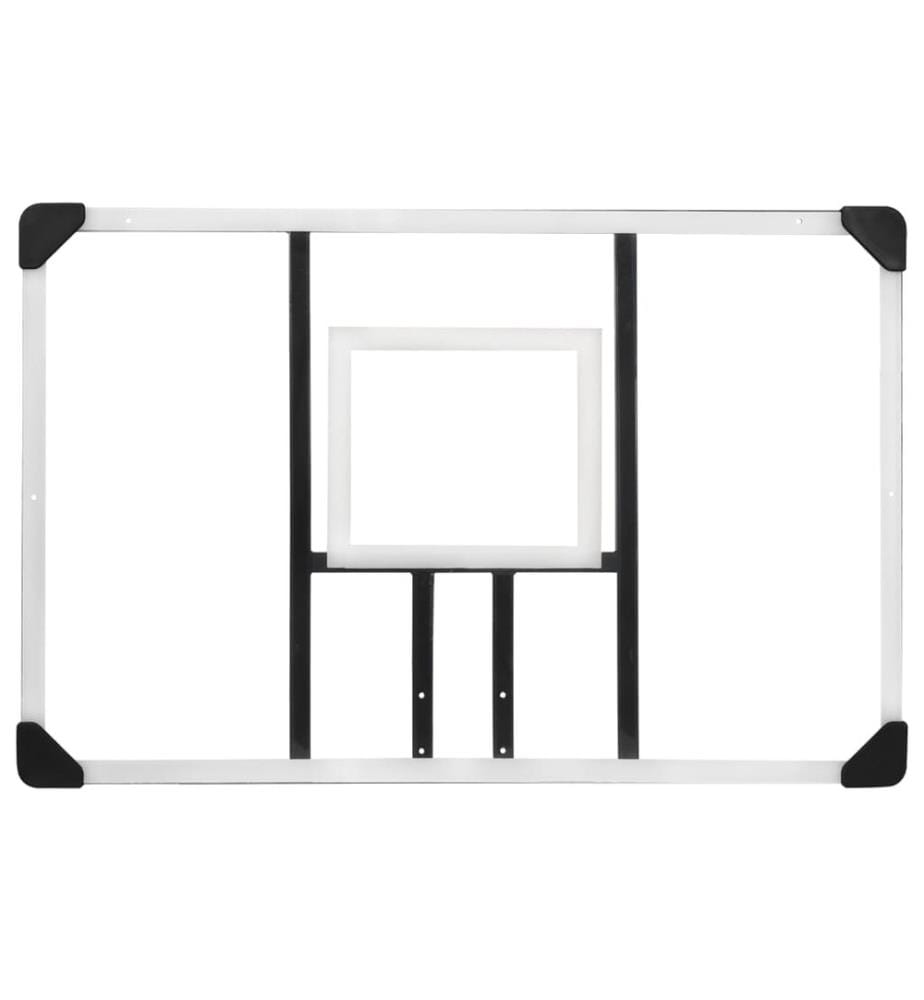 Panneau de basket-ball Transparent 106x69x3 cm Polycarbonate