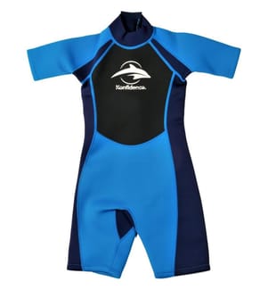 Neoprenanzug Shorty blau, 3-4 Jahre