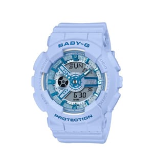 Orologio con illuminazione a LED - Azzurro