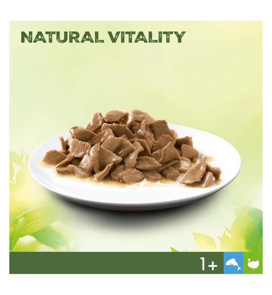 6er-Multipack „Natürliche Vitalität für Erwachsene 1+“ mit Truthahn und Hochseefisch - 6 x 50 g