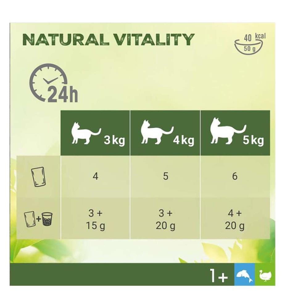 6er-Multipack „Natürliche Vitalität für Erwachsene 1+“ mit Truthahn und Hochseefisch - 6 x 50 g