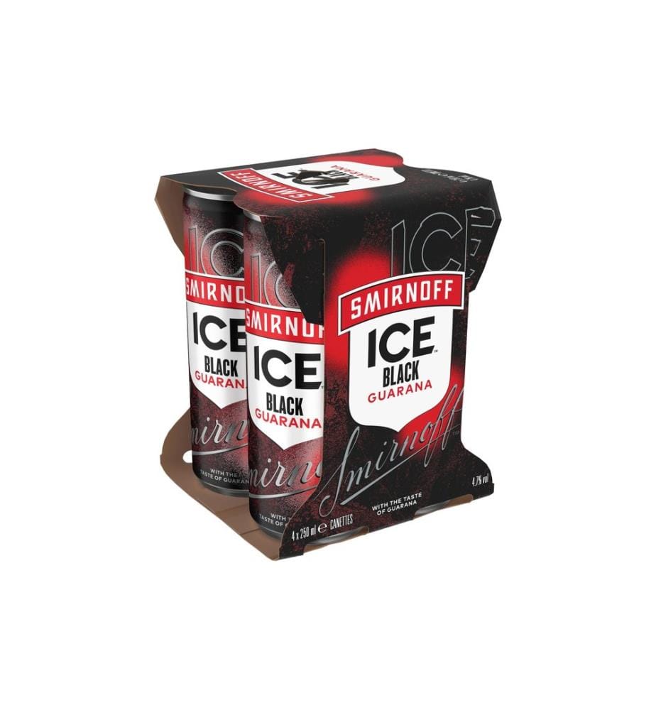 Smirnoff - Ice Black Guarana 4 x 0.25 l