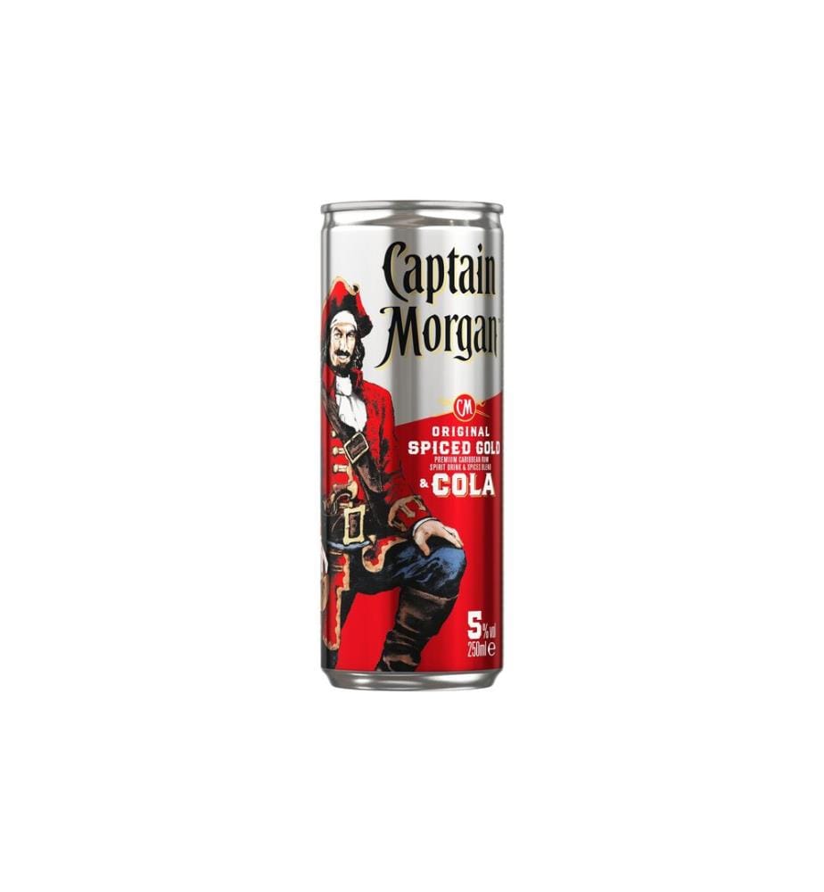 Captain Morgan - Rum Spiced Gold & Cola 12 x 0.25 l
