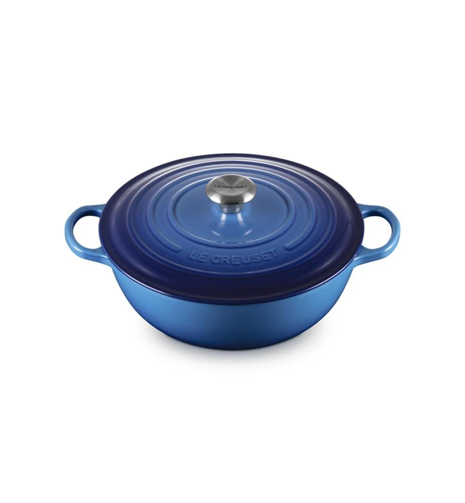 Marmite en Fonte Emaillée 28 cm - Bleu