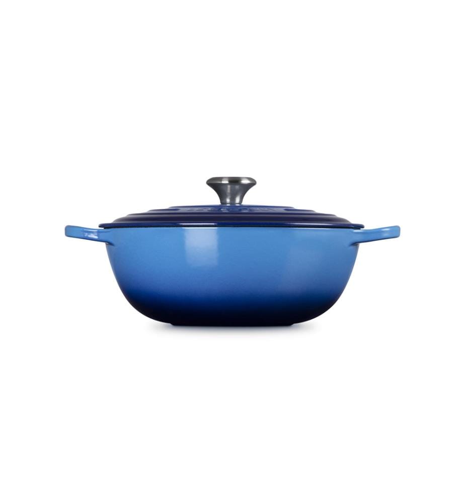 Marmite en Fonte Emaillée 28 cm - Bleu