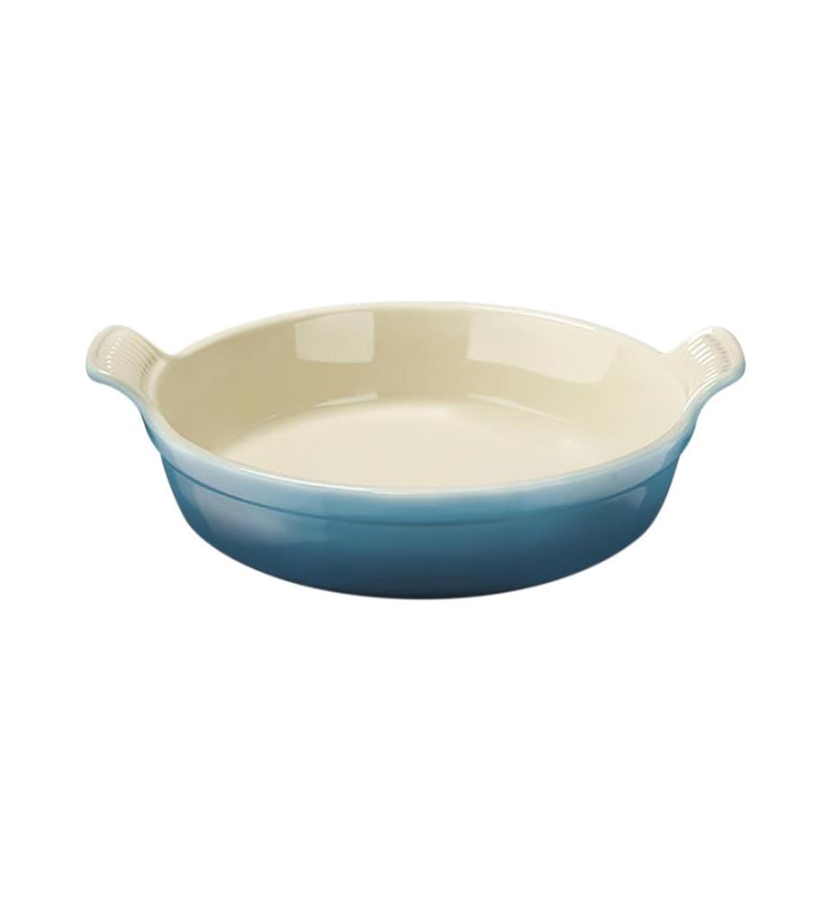 Plat Rond Héritage en Céramique 24 cm - Bleu