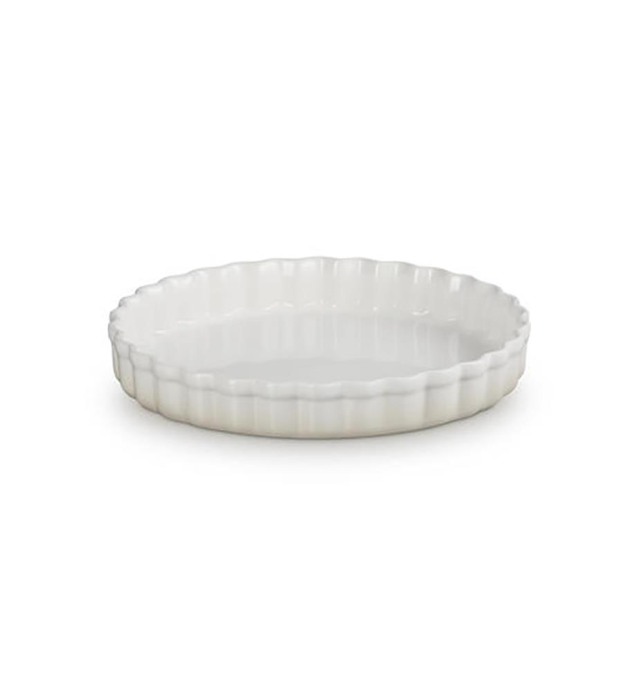 Moule à Tarte en Céramique 24 cm - Blanc