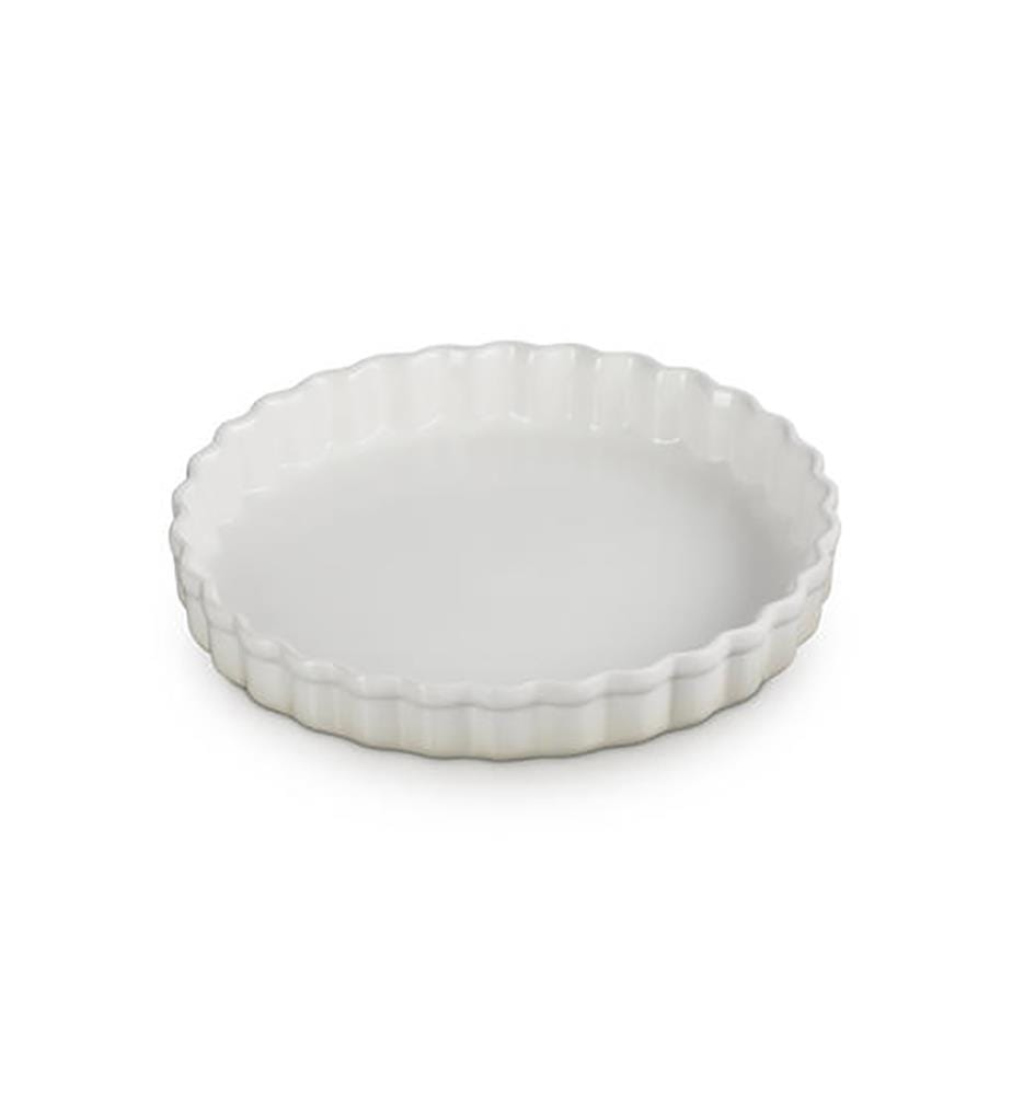 Moule à Tarte en Céramique 24 cm - Blanc