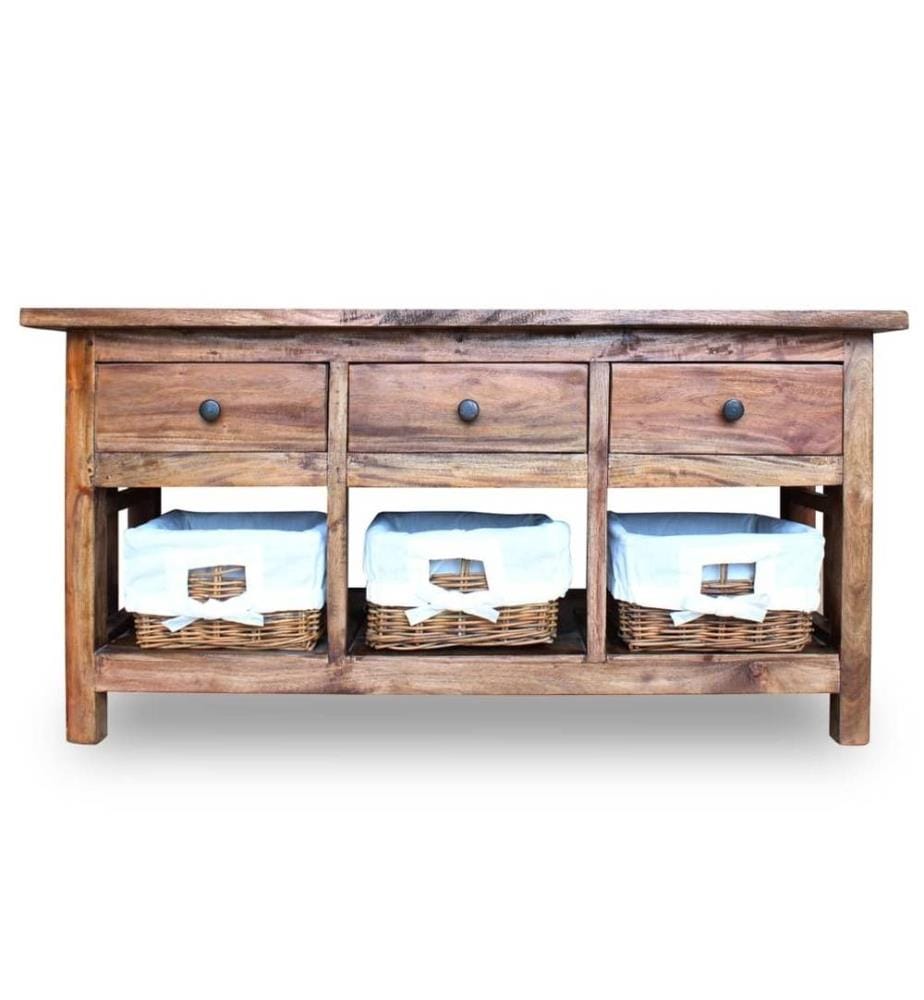 Sideboard Altholz Massiv 100 x 30 x 50 cm