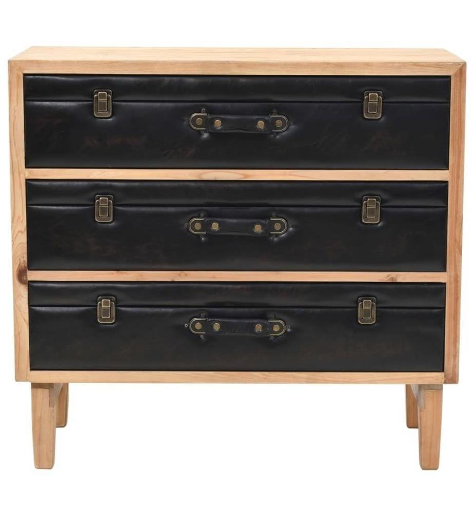 Schubladenschrank Tannenholz Massiv 80 × 36 × 75 cm