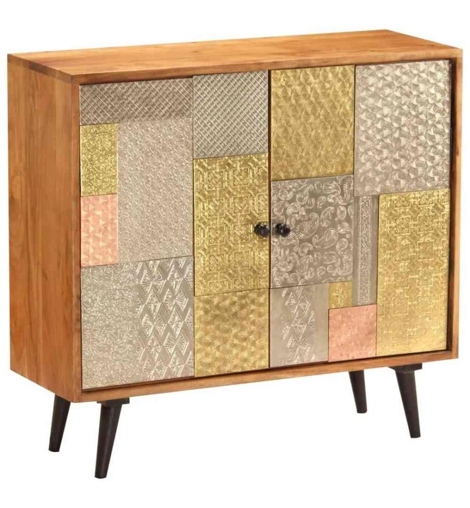 Sideboard 80x30x75 cm Massivholz Akazie