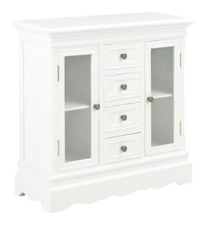 Sideboard Weiss 70x28x70 cm Massivholz Kiefer