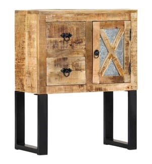 Buffet 60 x 30 x 76 cm Bois de manguier massif