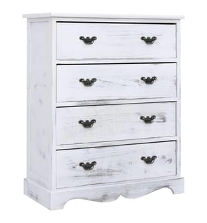 Schubladenkommode Weiss 60×30×75 cm Holz