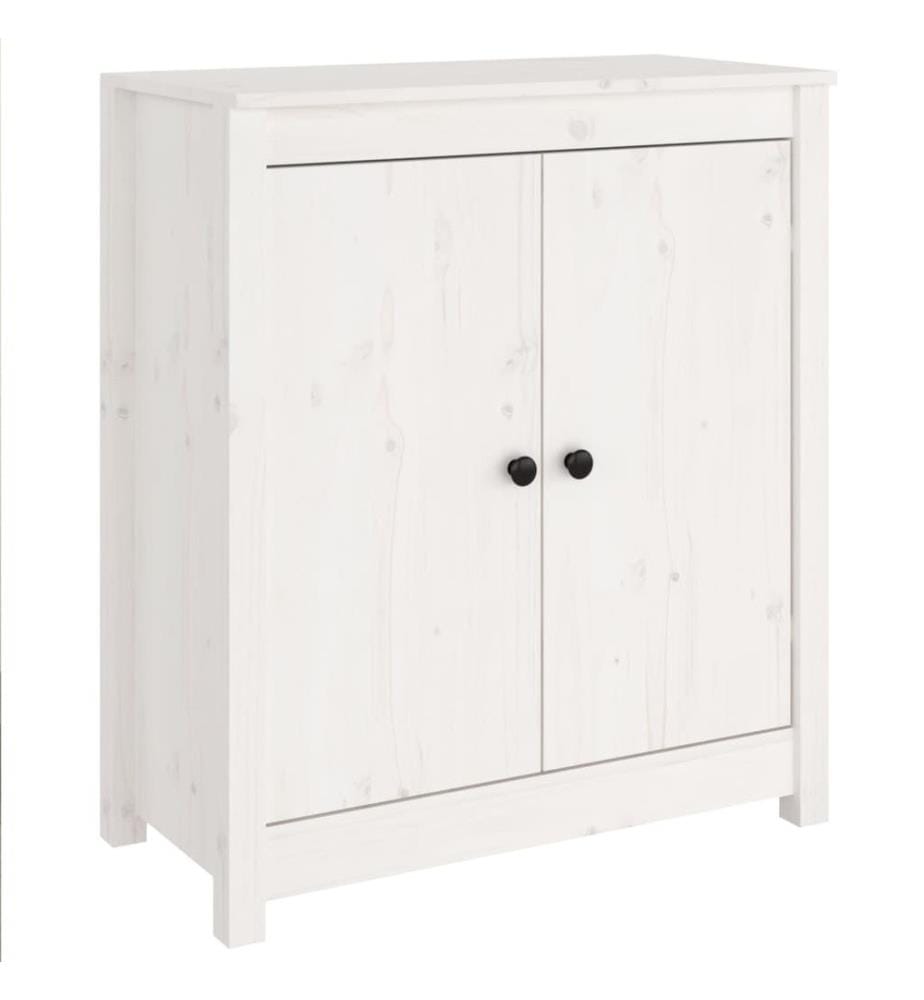Sideboards 2 Stk. Weiss 70x35x80 cm Massivholz Kiefer