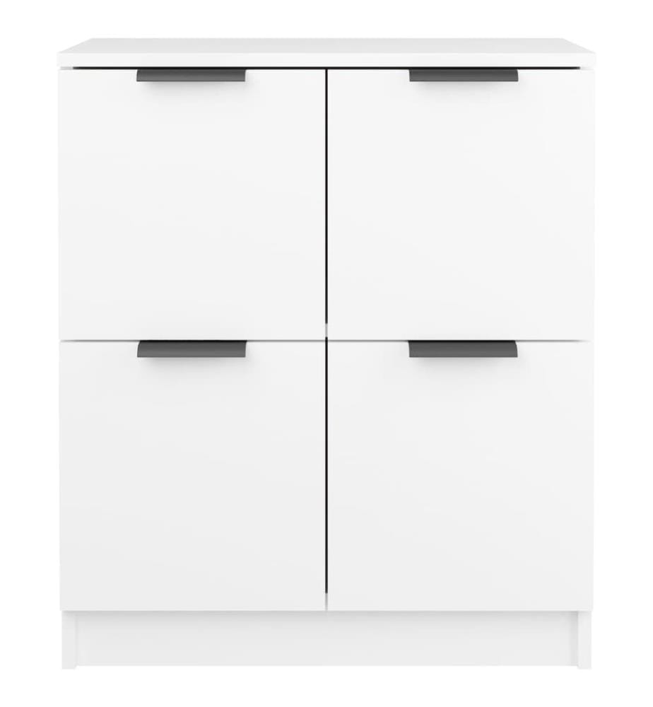 Buffets 2 pcs Blanc 60x30x70 cm Bois d'ingénierie