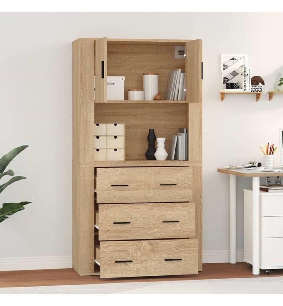 Highboard Sonoma-Eiche Holzwerkstoff