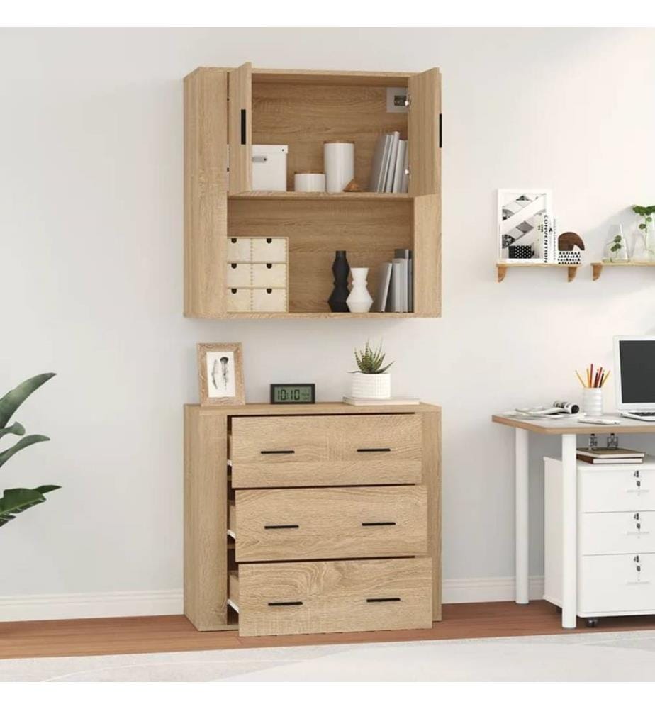 Highboard Sonoma-Eiche Holzwerkstoff