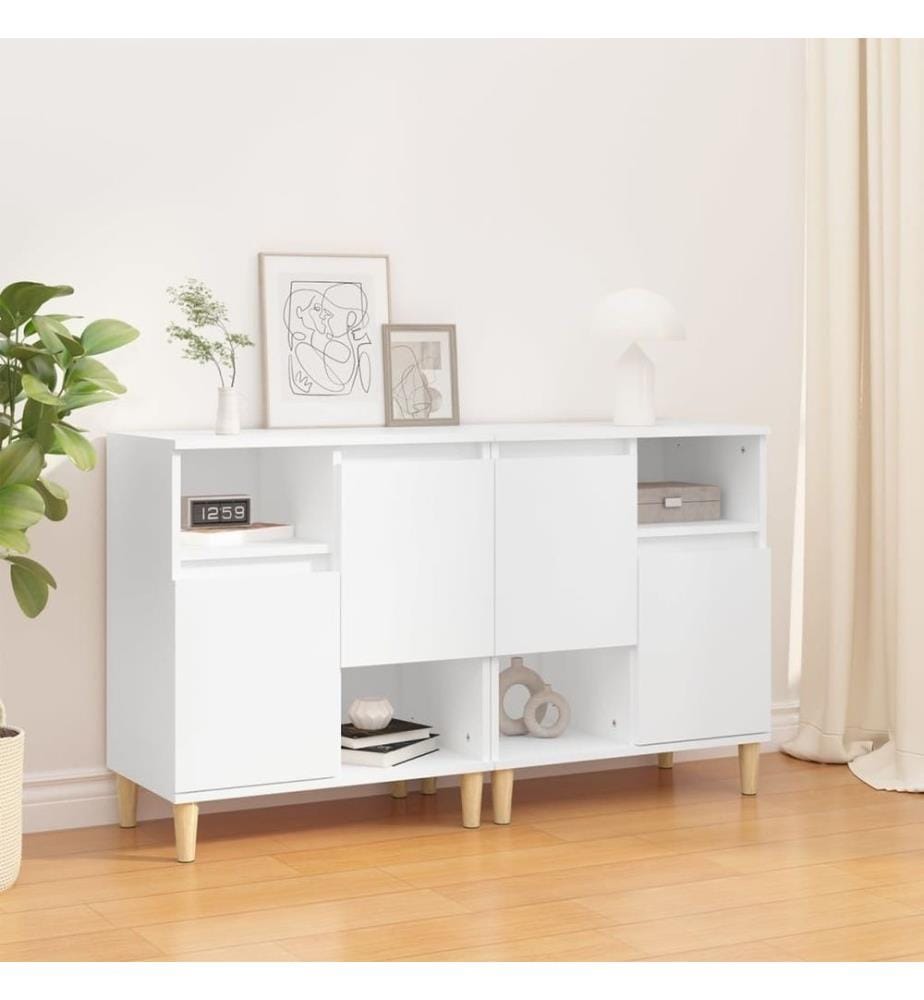 Sideboards 2 Stk. Weiss 60x35x70 cm Holzwerkstoff