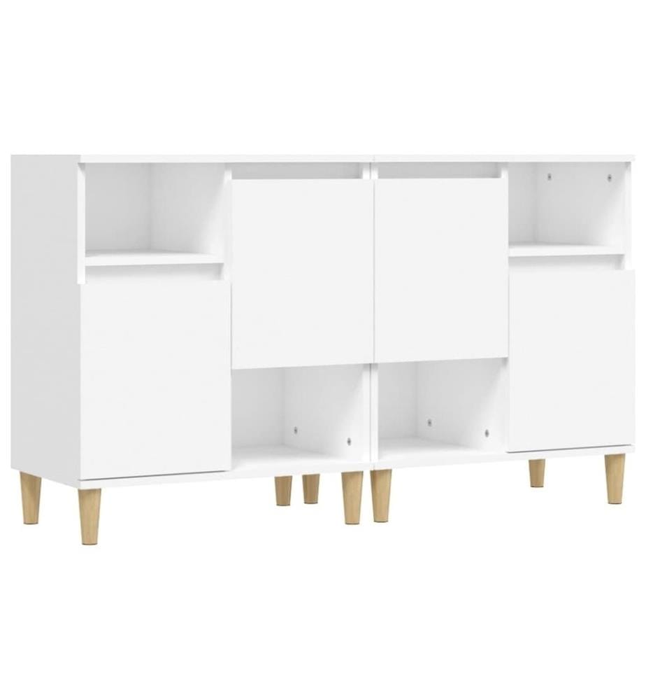 Sideboards 2 Stk. Weiss 60x35x70 cm Holzwerkstoff