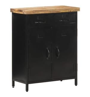 Sideboard 60x30x76 cm Raues Mangoholz